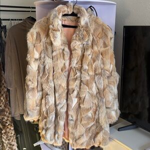 Beautiful Real Fox Fur Coat